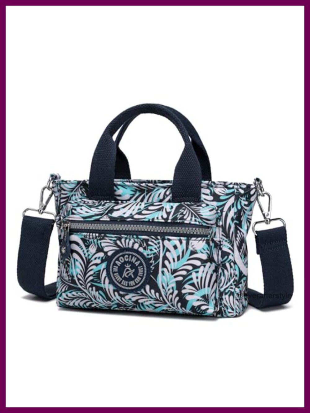 Small Nylon Crossbody Satchel Tote Mini Handbag Purse Adjustable Strap